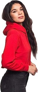 Cotton Fabric Ladies Blank GYM Long Sleeve Tracksuit Crop <b>Tops</b> Croptop Sweatshirt Custom LOGO <b>Cropped</b> Hoodie for Women - Product Image 5