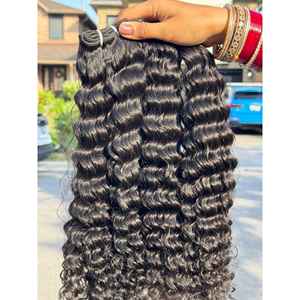 Gaurash Beauty Supply – Lots de Cheveux Humains Vierges Indiens Bouclés, Extensions 100% Naturelles, Motif Boucles Profondes, 14-30 Pouces, Multi-Donneurs, Pré-étirés 8 - Product Image 1