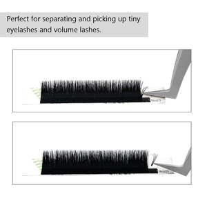 Pinzas de pestañas profesionales de alta calidad con pinzas de aislamiento curvas finas de acero inoxidable pinzas para mantener mariposas y hormigas - Product Image 6