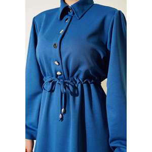 Vestido túnel cintura media plaqueta índigo - Product Image 4