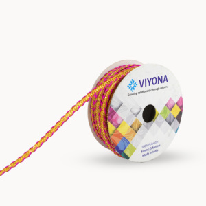 Adorno de encaje ondulado metálico duradero con acentos multicolores 10mm poliéster oro cobre bronce plata mezcla elegante brillante decorativo - Product Image 4