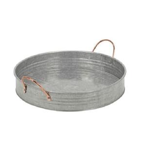 Hot Trending Home Cuisine Fournitures Fer Poignée Galvanisé Plateau De Service Taille Personnalisée Forme Hôtels Restaurants Plateau De Service - Product Image 1