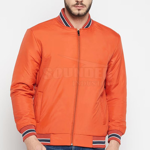 2025 hommes décontracté col montant Bomber vestes 100% Polyester surdimensionné à vendre blouson aviateur sur mesure meilleur style blouson aviateur - Product Image 1