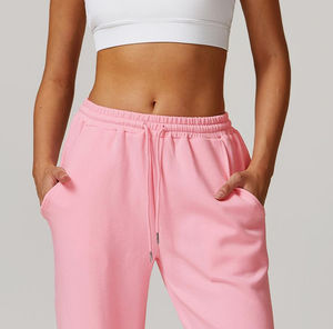 OEM/ODM Services Elastic Waist Banded Baggy Sporty <b>Women's</b> Sweatpants Factory Pricing <b>Loose</b> Fit High Rise Sweatpants for <b>Women</b> - Product Image 2