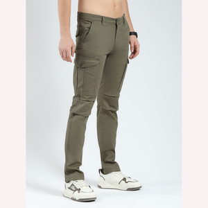 Pantalones Cargo informales para hombre, ropa de calle de moda a rayas curvas rectas, pantalones cómodos multibolsillos duraderos, pantalones para hombre lavados - Product Image 3