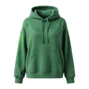 Sudaderas con Pedrería para Mujer, Diseño Personalizado, Transpirables, de Alta Calidad, MOQ Bajo - Product Image 1