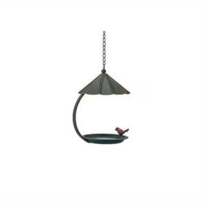Comederos para pájaros, baño de pájaros de Metal, diseño Simple, cuenco colgante con acabado rústico, comedero decorativo para pájaros para el jardín del hogar, balcón, patio trasero - Product Image 1