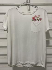 เสื้อยืดสตรีผ้าฝ้าย100% คุณภาพสูงเทรนด์ใหม่แขนสั้นสำหรับใช้ในชีวิตประจำวันพิมพ์ลายโลโก้รูปแบบจุด - Product Image 4