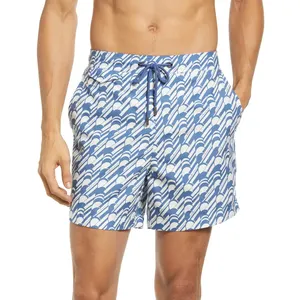 Oem泳裤定制标志男士设计师泳裤色调棕榈滩短裤
