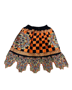 Jupe en coton brodée florale pour femmes, tenue de fête d'été décontractée imprimée pour la plage et la rue, jupe brodée en gros - Product Image 4