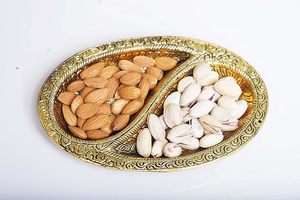 Traditional Design <b>Metal</b> Decorative Tray Tableware Dry Fruit Serving Tray Freshener Mouth Tray for Dry Fruit Storage <b>Baskets</b> - Product Image 3