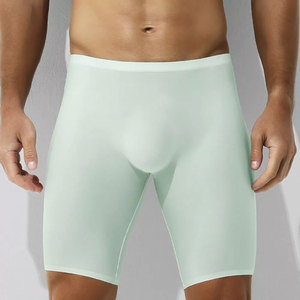 Wholesale OEM Custom <b>Men's</b> 100% Cotton Solid <b>Compression</b> <b>Shorts</b> with Quick Dry Feature and Elastic Waist - Product Image 1