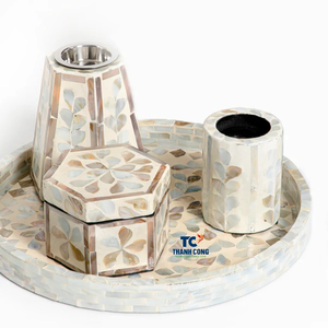 ชุดธูปหอมไม้ถูพื้นแบบแฮนด์เมดจากเวียดนามพร้อมชุดเครื่องหอมแม่ของไข่มุก2025เป็นของขวัญแบบอิสลามและของตกแต่งบ้าน - Product Image 1