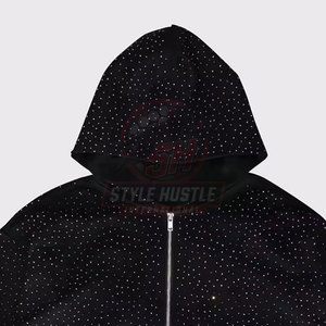 Sudaderas con Pedrería para Hombre, Diseño Personalizado, Alta Calidad, Color Sólido, Casual, Tallas Grandes, para Venta en Línea - Product Image 2
