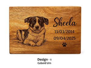 Custom <b>Pet</b> Portrait Urn Engraved Wooden Dog/Cat <b>Ashes</b> Box <b>Pet</b> <b>Ashes</b> cremation urns Memorial <b>keepsakes</b> For Dogs - Product Image 4