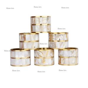 Lot de 6 anneaux en papier de soie en métal et vadrouille Anneaux en papier de soie de forme ronde de qualité supérieure au prix le plus bas - Product Image 1