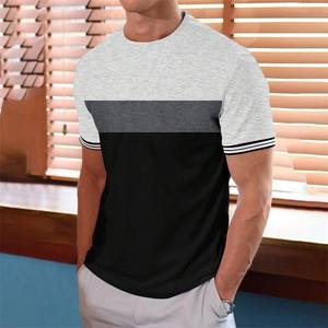 Verano Casual hombres 3D impreso 100% algodón camisetas Simple moda manga corta suelta cuello redondo jerseys transpirable sostenible - Product Image 1