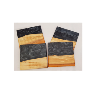 Dessous de verre en résine et bois Tapis et coussinets maison et bureau bureau tasse à thé caboteur Artisanat personnalisé top vente - Product Image 5