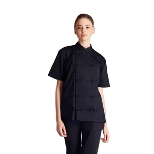 Ropa de cocina de buen diseño NEO abrigos de Chef de manga corta chinos novedad y uniformes de uso especial para ropa Unisex hombres mujeres