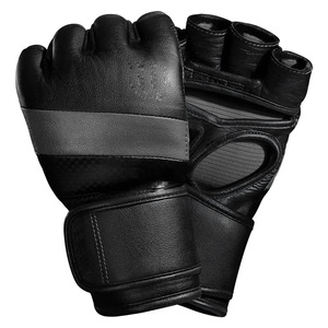 Gants de MMA en PU noir de haute qualité, livraison gratuite, échantillon GAF, pour l'entraînement, gants de MMA personnalisés pour hommes et femmes - Product Image 5