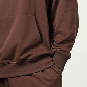 Venta caliente logotipo personalizado seta de gran tamaño 2 piezas pulóver Sudadera con capucha y Jogger Heavyweigth algodón hombres Sweatsuite hombres chándal conjunto - Product Image 6