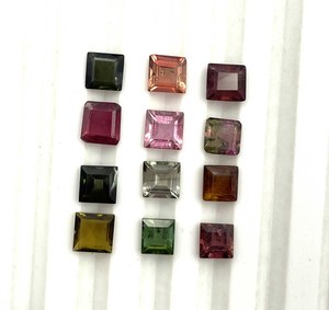 พลอยทัวร์มาลีนสีชมพูธรรมชาติอัญมณีทรงหลวมขนาด3-5มม. ได้รับการรับรองจากการทำเครื่องประดับ - Product Image 5