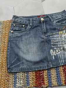 Vintage S Taille Denim Shorts Jeanagers Autre Artisanat Jeans Pantalon Court - Product Image 6