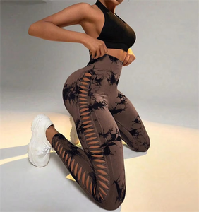 Tie Dye Gym Mujeres Fitness Hip Lifting Yoga Pantalones Entrenamiento Tight Seamless Legging para hombres Ropa DE TRABAJO - Product Image 1