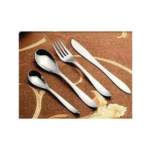 Juego de cubiertos de Metal para interiores, diseño de acabado tapete de color negro de, vajilla de diseño completo, gran oferta - Product Image 4