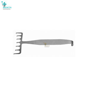 Coronal Brow Lift Retractor 7ร่องคมกว้าง7ซม. ยาว18ซม.-ตะขอและตัวหด - Product Image 1