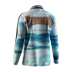 Camiseta Deportiva de Poliéster para Hombre con Protección Solar UPF 50, Secado Rápido y Estampado por Sublimación, Personalizable para Invierno OEM/ODM - Product Image 6