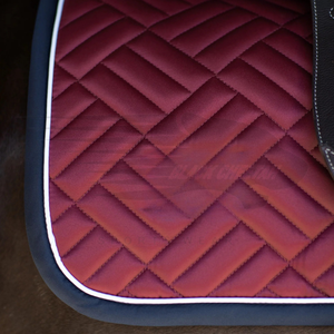 Custom satin <b>dressage</b> saddle pad English style soft polycotton lining solid color horse riding equipment high quality comfort - Product Image 6