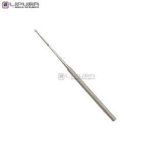 Curette auriculaire Buck à bout arrondi, instrument ORL professionnel, taille 14,5 cm, conception Figure 1 pour un nettoyage auriculaire sûr, instruments médicaux - Product Image 5