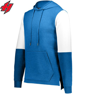 2024 vente en gros de haute qualité hommes pull à capuche Logo personnalisé imprimé surdimensionné polaire coton goutte épaule col montant en gros - Product Image 2