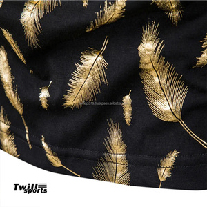 เสื้อผ้ากีฬา TWILL SPORTS OEM รับผลิตตามแบบ พร้อมปักโลโก้ด้านหน้า แห้งเร็ว ทรงปกติ คุณภาพสูง ผ้าฝ้าย 100% ระบายอากาศได้ดี ดีไซน์พิมพ์ลายทันสมัย สำหรับผู้ชาย - Product Image 5