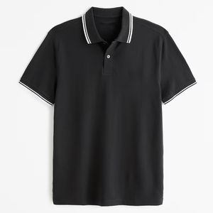 Personnalisé de haute qualité été hommes classique Style élégant chemise col polo t-shirt conception chemise formelle - Product Image 6