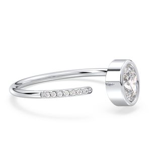 แหวนแต่งงาน/แหวนหมั้น โมอิสซาไนต์ ทองคำแท้ 14K คุณภาพสูง สำหรับผู้หญิง ราคาขายส่ง REYES ได้รับการรับรอง GRA เครื่องประดับชั้นดี - Product Image 3