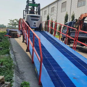 Haute qualité 10 tonnes acier durable grille conteneur rampe de chargement 10T-G rampes camion rampe moteur usine de fabrication - Product Image 1