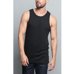 Men's Slim Fit Cotton Stringer Tank <b>Top</b> Custom Branding for Sports Teams for Workout and Bodybuilding Casual Style - Product Image 4