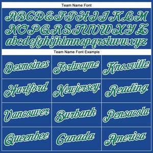 Camiseta de béisbol auténtica Royal Kelly verde-blanca personalizada - Product Image 5