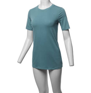 2023 verano 100% Camiseta de algodón Mujer Color sólido suave camisetas femeninas Casual de gran tamaño liso manga corta mujeres Crop Tops camisetas - Product Image 5