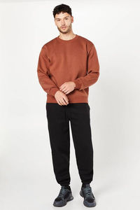 Sudadera de Felpa de Alta Calidad 100% Algodón para Hombre, Cuello Redondo, Talla Grande, Ajuste Regular, Estampado Transpirable, Otoño - Product Image 2