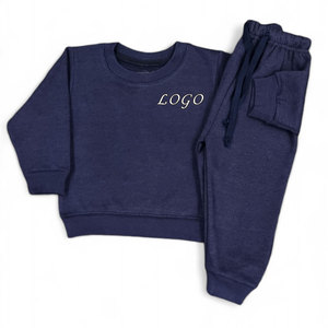 Ensemble de joggings personnalisé uni et uni pour garçons vente en gros de vêtements pour enfants costumes pour l'automne - Product Image 3