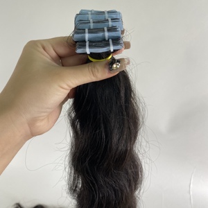 Extensions de cheveux humains vierges Remy crus du Vietnam de haute qualité Styles de ruban adhésif au meilleur prix-Hot Curly Wavy - Product Image 4