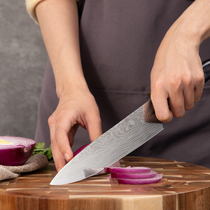 Professionnel En Gros Personnalisé Top Qualité OEM ODM Service En Acier Inoxydable Damas Couteaux De Cuisine Couteau De Chef pour La Cuisine - Product Image 2