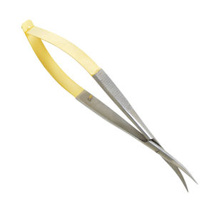 Ciseaux de précision portables en acier inoxydable de 4,7 pouces, micro-ciseaux à ressort pour le façonnage des sourcils et des cils, outil de beauté, lame tranchante - Product Image 2