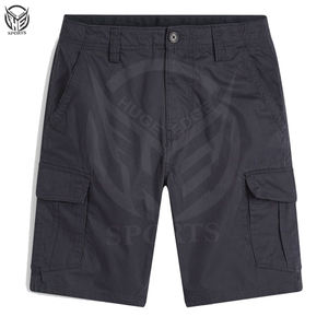Short de course d'été décontracté pour hommes personnalisé toile écologique style cargo motif solide plusieurs poches numérique - Product Image 1