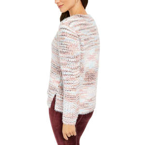 Maglione Premium da Donna Style Co, Effetto Melange, Collo alla Marinara, Traspirante, Casual per Autunno Inverno, Disponibile nelle Taglie Small e Large - Product Image 2