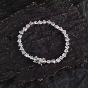 7-Inch Lab Grown Diamond Tennis Bracelet Luxury Hip Hop Style Cut Iced Timeless Bling for <b>Men</b> & Women 10K Gold <b>Silver</b> Jewelry - Product Image 1