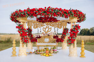 Boda excepcional Glorious Mandap Set Boda Mandap Fabricación Decorativo Indian Wedding Mandap Set - Product Image 2